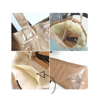 COMME DES GARCONS CDG Kraft Paper Lady Shoulder Bag Handbag (6)