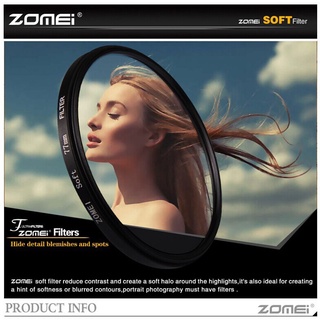 ZOMEI 72mm Soft Filter Special Effect Diffuser Lens Filter Soft Focus Dreamy Hazy Portrait For Sony Camera Lens