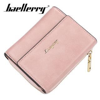 Seagloca Baellerry Wallet Women Fashion Short Solid Wallet PU Leather Zipper Hasp Porta Handbag Card Holder