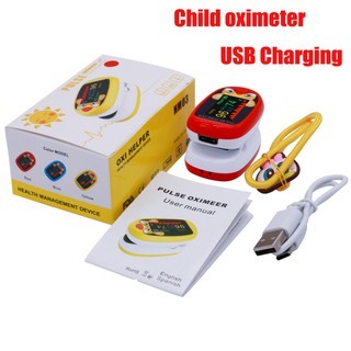 【Stock】 Medical Child Baby Kids Pulse Oximeter Fingertrip Mini SpO2 PI PR Blood Oxygen Saturation Mo