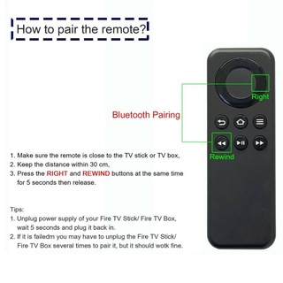 ELECTROFUNKY / Smart Remote Control Replacement, Suitable for Amazon Fire Stick TV Streaming Media Player Box CV98LM Remote Control Replacement (5)