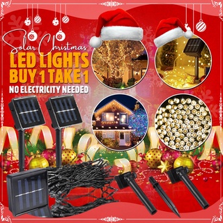100L Solar LED Lights String Party Outdoor and Indoor, Christmas Lights, Waterproof, Christmas Decor