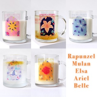 Princess Mugs | Mulan, Rapunzel, Elsa, Ariel, Belle Clear Mugs