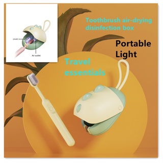 ✌UVC LED✌ Toothbrush Sterilizer Travel Mini Smart Portable Electric Toothbrush Sterilization Box Antibacterial