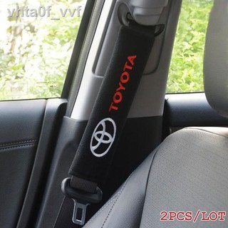 ✈2pcs/set Universal Cotton Seat belt Shoulder Pads covers emblems for Toyota