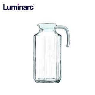 Luminarc Quadro 1.7L Water Juice Glass Jug Pitcher With Lid 1.7L