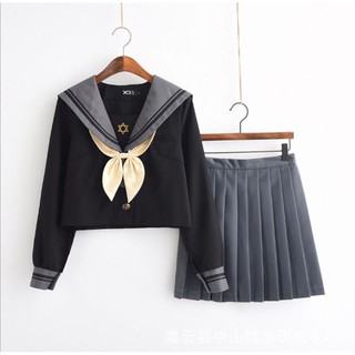 Girl Academy JK Uniform Lolita Sailor Dress Pleated Skirt & Tops Set
