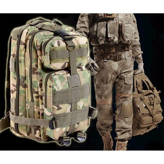 Outdoor Military Tactical Backpack Travel Rucksacks Camping Camouflage Bag