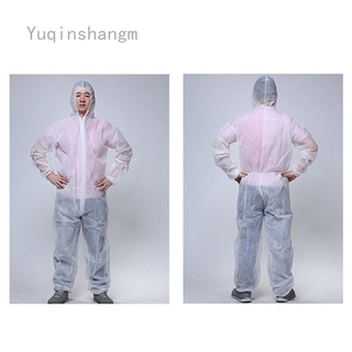 Yuqinshangm Gievihra Disposable non-woven fabric protective suit Dust purification Siamese PPE Clean clothes paint spray overalls