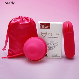 AEarly Reusable Menstrual Disc Flatfit Sterilizing Menstrual Disk Period Women Cup Box .