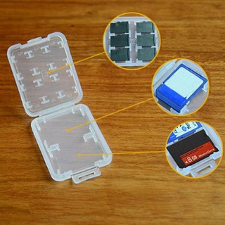 Memory Card Storage Case Holder with 8 Slots for SD SDHC MMC