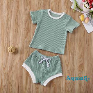 ✿ℛNewborn Baby Boy Girl Outfits Clothes Set T-shirt Tops & Shorts Pants Sunsuit (6)