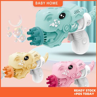 Baby electric bubble machine Dinosaur Bubble Seven-hole design has a large amount of bubbles toy