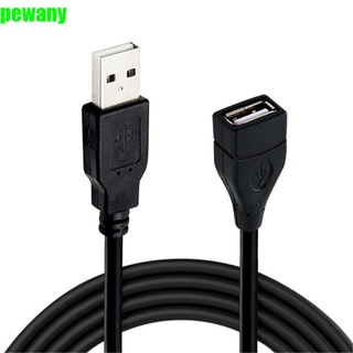 PEWANY Durable Cable Extender 0.6m/1m/1.5m Cord Wire Extension Cable Data Transmission Super Speed For Monitor Projector Mouse Keyboard Black USB 2.0 Transmission Cables