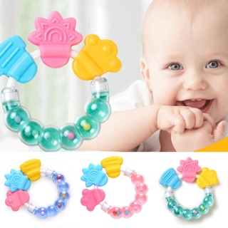 Baby Teether Toy Rattle Teether Toy Silicone Teeth Bite