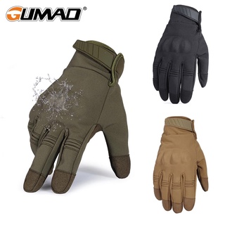 Gumao Waterproof Hiking Gloves Camo Touch Screen Hard Knuckle Camping Protective Windproof Warm Full Finger Mittens Men (1)