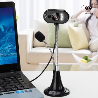 USB HD Webcam Camera with Mic Night Vision for Desktop Computer PC Laptop Home Office y9oO
