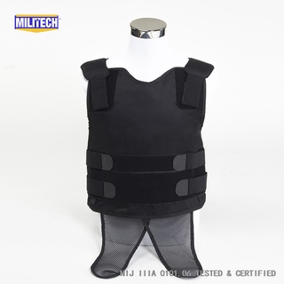 Militech Black NIJ IIIA 3A 0101.06 Ballistic &NIJ 0115.00 Level 2 Stab Resistant Concealable Aramid