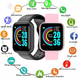 Smart Watch Men Y68 Bluetooth Fitness Tracker Sport Watch Heart Rate Monitor Blood Pressure Smart Br