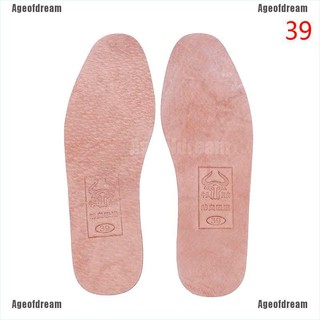 Ageofdream 1Pair breathable leather insoles women men ultra thin deodorant shoes insole pad (5)