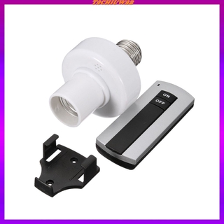 [TACHIUWA2] Remote Control Lamp Light Bulb Holder E27 Cap Socket & On/Off Switch Wireless Controller