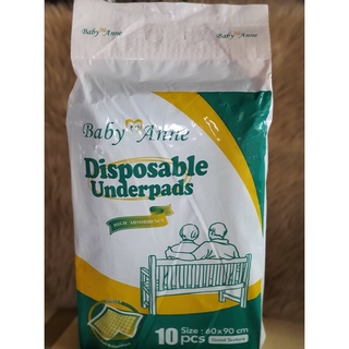 Diapers ❆Baby Anne Disposable Underpads (60 cm x 90 cm) 10 PCS♪