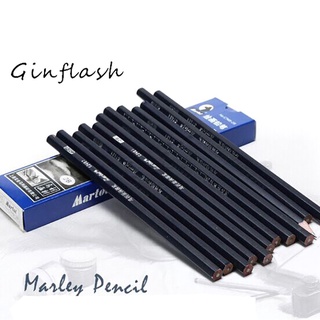 Ginflash Maries Sketch Drawing Pencil Mark Wood Blue professional(3H-14B) Standard Pencil
