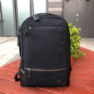Ready stock！Tumi backpack, men's business computer bag leisure travel bag handbag briefcase ballistic nylon with cowhide