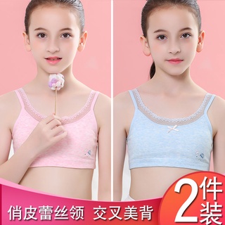 Girls Development Period Underwear10-12-16Early Primary and Secondary School Girls the Big Kids Lace Boob Tube Top