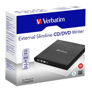 Verbatim External Slimline CD 24x DVD 8x Reader and Writer