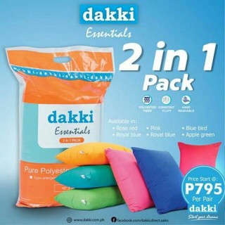 ORIGINAL DAKKI 2in1 TEEN PILLOW 2 pillow in 1 pack