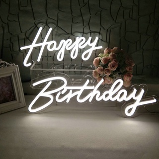Happy Birthday Oh Baby Neon Lights Led Flex Neon Sign Board home decoration