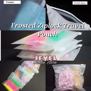 Frosted matte ziplock bag Travel Pouch packaging and storage Extra Small 16x15 cm