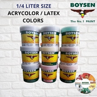 Boysen 1/4L Acrycolor Latex Colors Acrylic