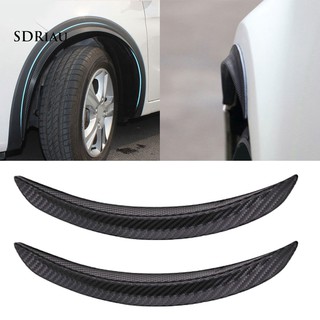 ✔2Pcs 42cm Carbon Fiber Car Fender Flares Arch Wheel Eyebrow Decoration Strips
