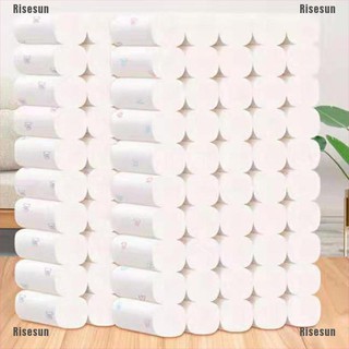 Risesun✲Toilet Paper Bulk Rolls Bath Tissue Bathroom White Soft 5 Ply