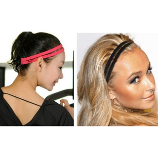 Girl Double Band Anti-Slip Sports Yoga Elastic Headband (5)