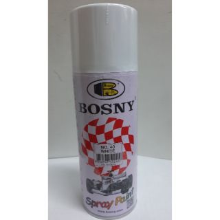 Bosny 100% Acrylic Spray Paint #40 White