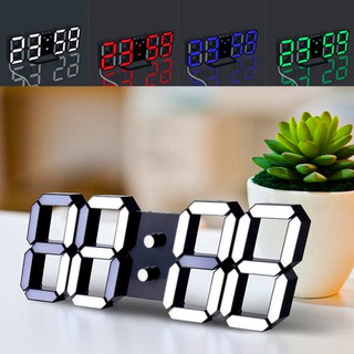 Modern Digital LED Table Desk Night Wall Clock Alarm Clock (1)