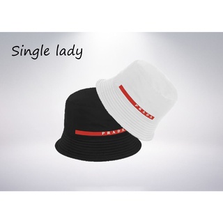【Single lady】“Prada” Fashion Korean style hat of woman bucket hat trendy fisherman hat, unisex style