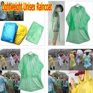 COD Lightweight Unisex Raincoat For Adult Disposable Raincoat Adult Raincoat Waterproof Emergency Rain Poncho Portable Raincoat Travel Camping Outdoor