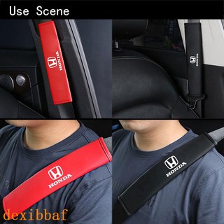 Auto Leather Shoulder Cushion Protector Strap Safety Belt For Honda Accord Brio BR-V CRV Jazz Civic HR-V Odyssey City Fit VEZEL