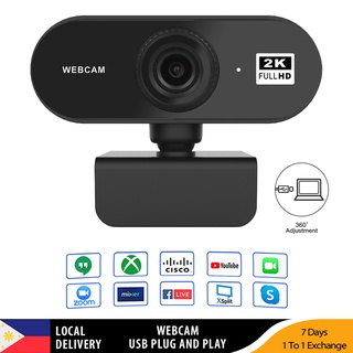 [COD]2K/1080P Webcam Computer PC Web Camera with Microphone Camera for Online Learning Gaming Stream (1)
