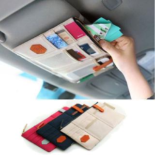 [raya]Sun Visor Point Organizer Pouch Bag Pocket Card Storage Holder In-Car