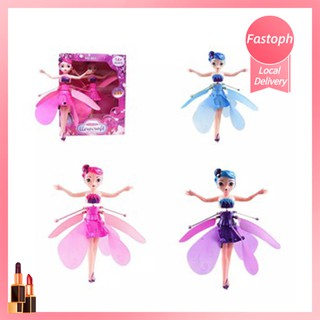 【Free Gift】 Flying Fairy Girls Toy Magical Wing Infrared Induction Control Child Toy Princess