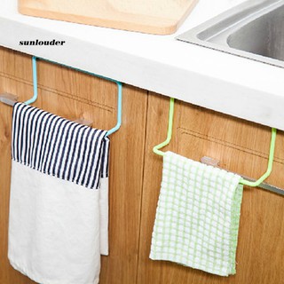 ch1-Over Door Tea Towel Rack Bar Hanging Holder Rail Organizer Bathroom Kitchen Hanger