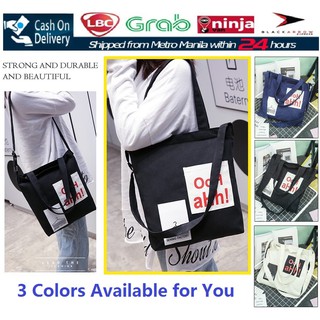 2018 Japanese Trendy Canvas Crossbody Bag Adjustable Strap