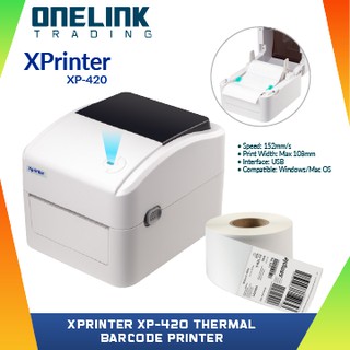 Xprinter Thermal Printer Barcode XP-420 Shipping Label High Speed Print for Windows and Mac