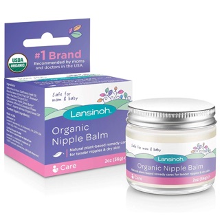 Authentic ** NEW!!! Lansinoh Organic Nipple Cream for Breastfeeding, 2 Ounces