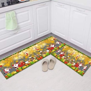 2in1 Christmas kitchen floormat non slippery